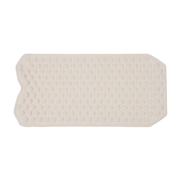 EA/1 PCP BATH SAFETY MAT (15 1/2 X 39 1/2") WHITE ALLERGEN-FREE MILDEW-RESISTANT VINYL