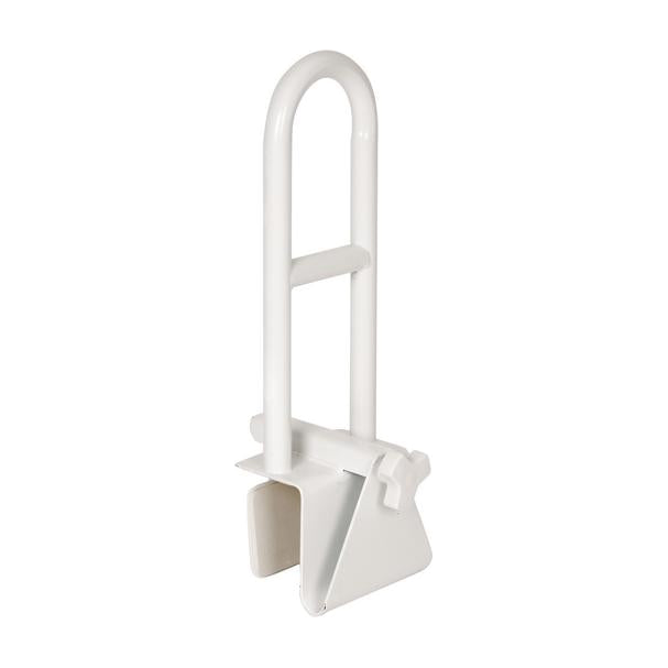 EA/1 COATED CLAMP-ON BATHTUB SAFETY RAIL WHITE