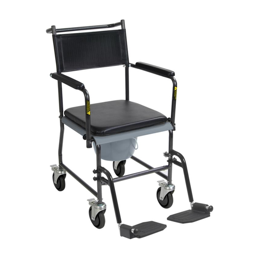 EA/1 UPHOLSTERED DROP ARM WHEELED COMMODE * Drive Medical item surcharge included in sell