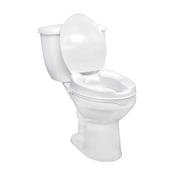 EA/1 DRIVE MEDICAL RAISED TOILET SEAT 2IN W/ LID * Drive Medical item surcharge included in sell