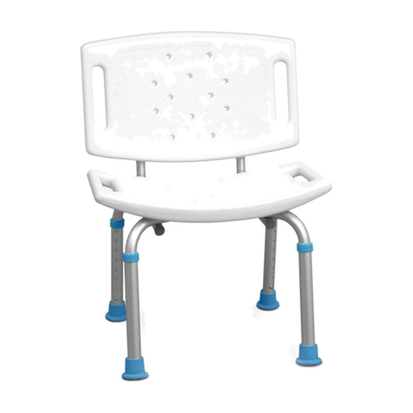 EA/1 ADJUSTABLE BATH AND SHOWER CHAIR WITH NON-SLIP SEAT AND BACKREST, WHITE * Drive Medical item surcharge included in sell