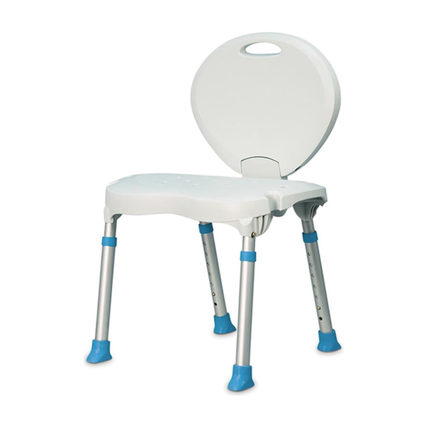 EA/1 FOLDING BATH AND SHOWER CHAIR WITH NON-SLIP SEAT AND BACKREST, WHITE * Drive Medical item surcharge included in sell