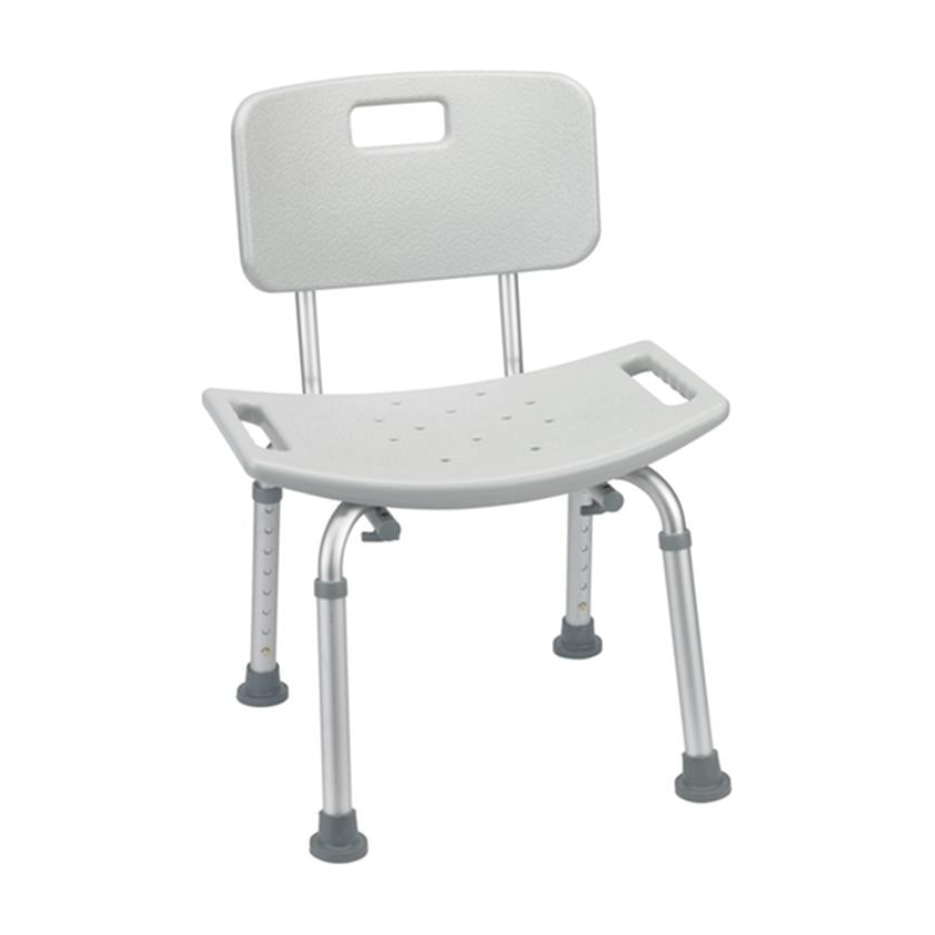 EA/1 BATHROOM SAFETY SHOWER TUB BENCH CHAIR WITH BACK, GRAY * Drive Medical item surcharge included in sell