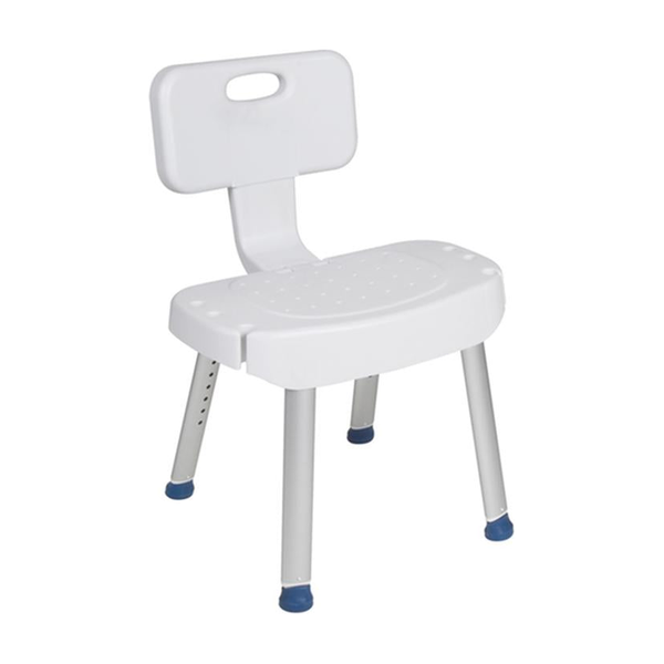 EA/1 BATHROOM SAFETY SHOWER CHAIR WITH FOLDING BACK * Drive Medical item surcharge included in sell