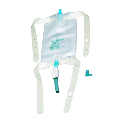 EA/1 LEG BAG MEDIUM 19OZ STERILE ANTI REFLUX VALVE & VELCRO STRAPS