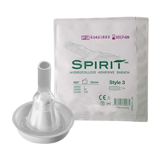 BX/30 SPIRIT CATHETER EXTERNAL MALE SHEATH STYLE 3 MEDIUM 29MM