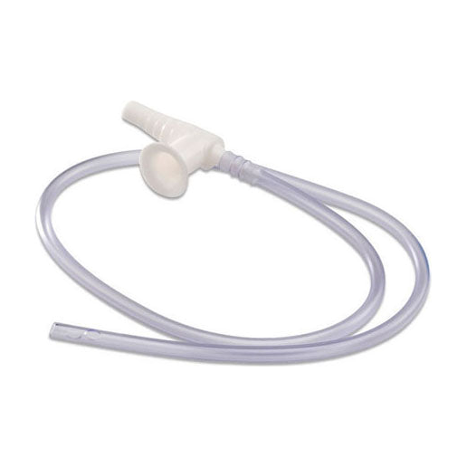 CS/50 SUCTION CATHETER WHISTLE TIP WITH CHIMNEY VALVE,COILED PACKED,SAFET-VAC,14FR