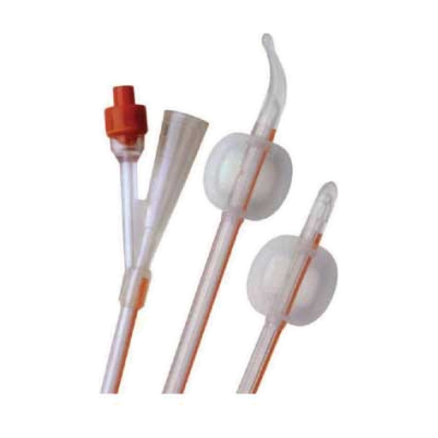 BX/5 FOLYSIL UROLOGICAL CATHETER, 100% SILICONE, 24FR, 2-WAY FOLEY