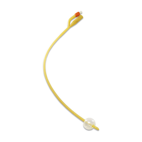 BX/10 DOVER SILICONE ELASTOMER COATED FOLEY CATHETER, 2 WAY, 5CC, 14FR.