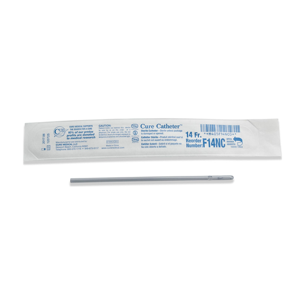 BX/30 CURE INTERMITTENT CATH FEMALE 14FR 6IN STRAIGHT TIP, NO CONNECTOR