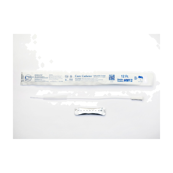 BX/30 CURE INTERMITTENT MALE CATH ,16" ,STRAIGHT TIP,HYDROPHILIC 12FR