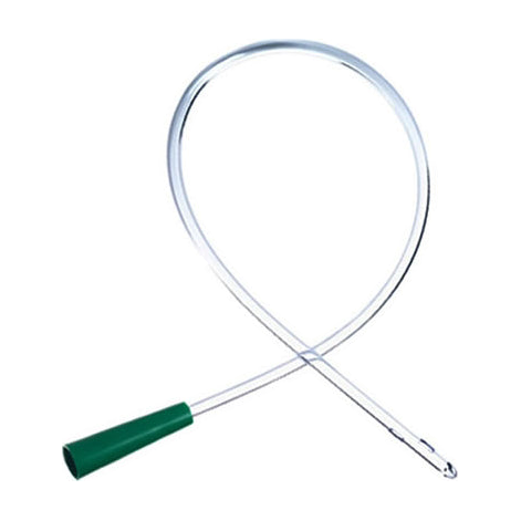 BX/100 CLEAR PLASTIC URETHRAL INTERMITTENT CATHETER 12FR 16IN W/CONNECTOR 2 EYES