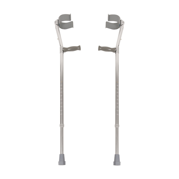 PR/1 PCP FOREARM CRUTCHES STANDARD 5'2"-6'2" PUSH-BUTTON ADJUST AT LEGS & CUFF 250LBS