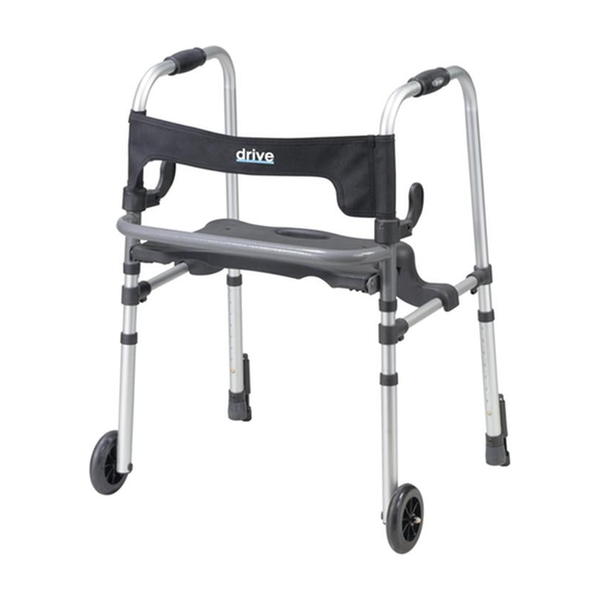 EA/1 CLEVER LITE LS WALKER ROLLATOR WITH SEAT AND PUSH DOWN BRAKES * Drive Medical item surcharge included in sell