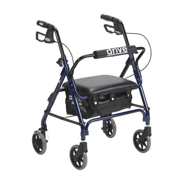 EA/1 JUNIOR ROLLATOR ROLLING WALKER WITH PADDED SEAT, BLUE * Drive Medical item surcharge included in sell