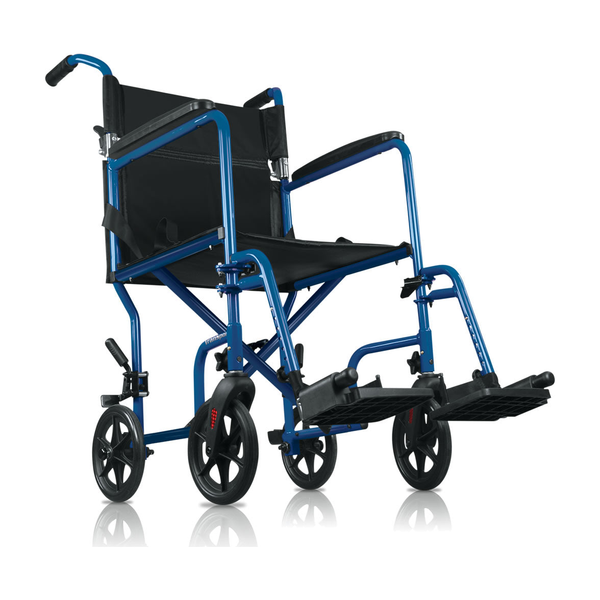 EA/1 HUGO TRANSPORT CHAIR, BLUE, SEAT WIDTH 19.5" WEIGHT CAPACITY 250LBS * Drive Medical item surcharge included in sell