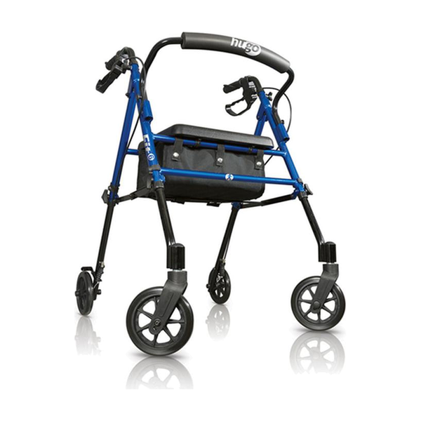 EA/1 FIT ROLLATOR ROLLING WALKER WITH PADDED SEAT, BACKREST AND STORAGE BAG, PACIFIC BLUE * Drive Medical item surcharge included in sell