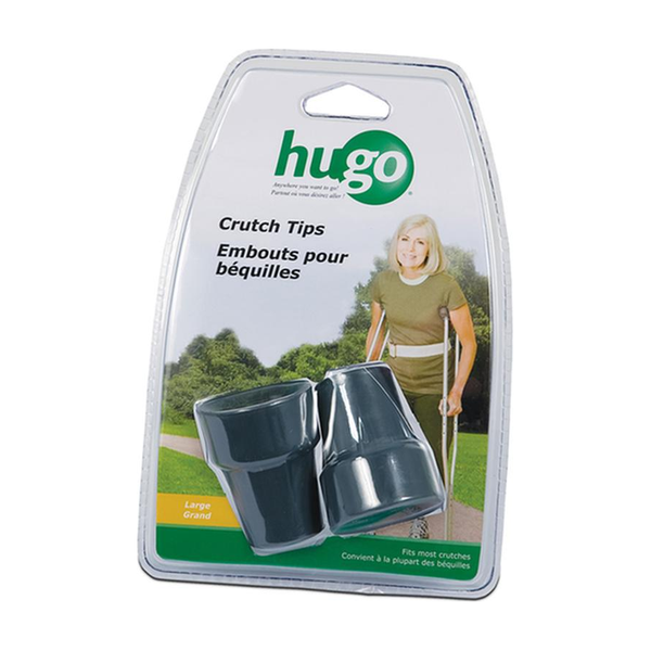 PR/1 RUBBER CONTOURED CRUTCH TIPS, PAIR, LARGE * Drive Medical item surcharge included in sell