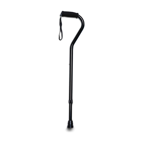 EA/1 ADJUSTABLE OFFSET HANDLE CANE WITH FOAM GRIP, BLACK * Drive Medical item surcharge included in sell