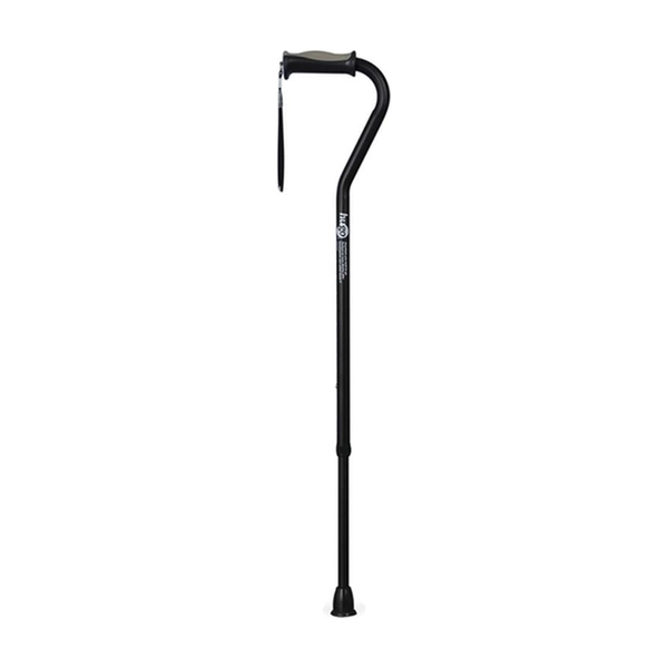 EA/1 ADJUSTABLE OFFSET HANDLE CANE WITH REFLECTIVE STRAP, EBONY * Drive Medical item surcharge included in sell