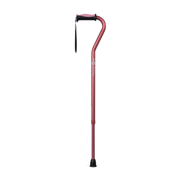 EA/1 ADJUSTABLE OFFSET HANDLE CANE WITH REFLECTIVE STRAP, ROSE * Drive Medical item surcharge included in sell