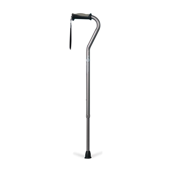 EA/1 ADJUSTABLE OFFSET HANDLE CANE WITH REFLECTIVE STRAP, SMOKE * Drive Medical item surcharge included in sell