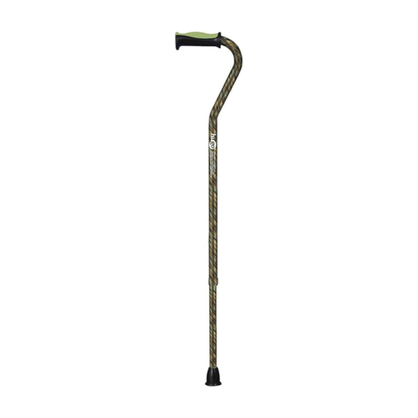 EA/1 ADJUSTABLE OFFSET HANDLE CANE WITH REFLECTIVE STRAP, RAINFOREST * Drive Medical item surcharge included in sell