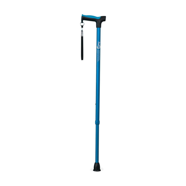 EA/1 ADJUSTABLE DERBY HANDLE CANE WITH REFLECTIVE STRAP, AQUAMARINE * Drive Medical item surcharge included in sell