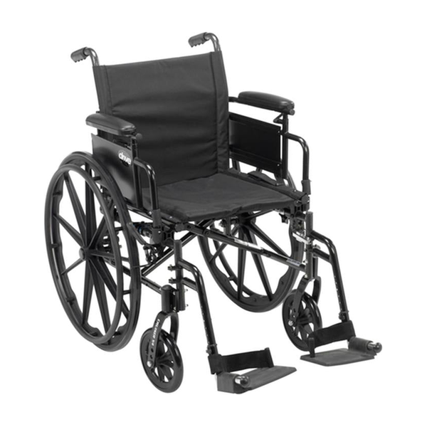 EA/1 CRUISER X4 LIGHTWEIGHT DUAL AXLE WHEELCHAIR WITH ADJUSTABLE DETACHABLE ARMS, DESK ARMS, SWING A * Drive Medical item surcharge included in sell