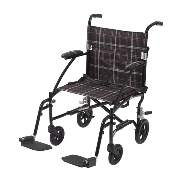 EA/1 FLY LITE ULTRA LIGHTWEIGHT TRANSPORT WHEELCHAIR, BLACK * Drive Medical item surcharge included in sell