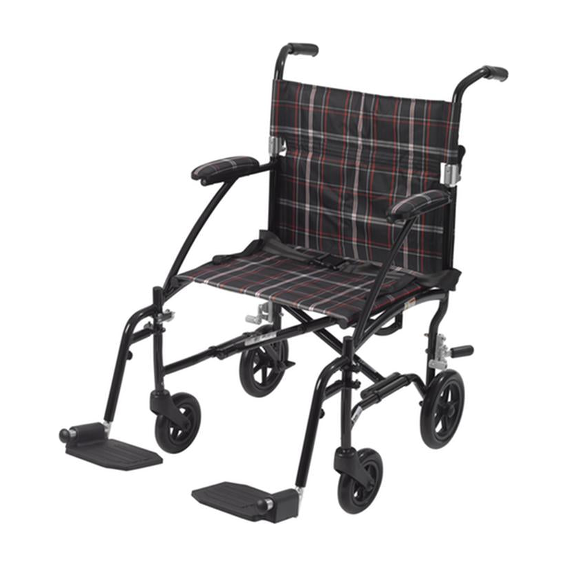 EA/1 FLY LITE ULTRA LIGHTWEIGHT TRANSPORT WHEELCHAIR, BLACK * Drive Medical item surcharge included in sell