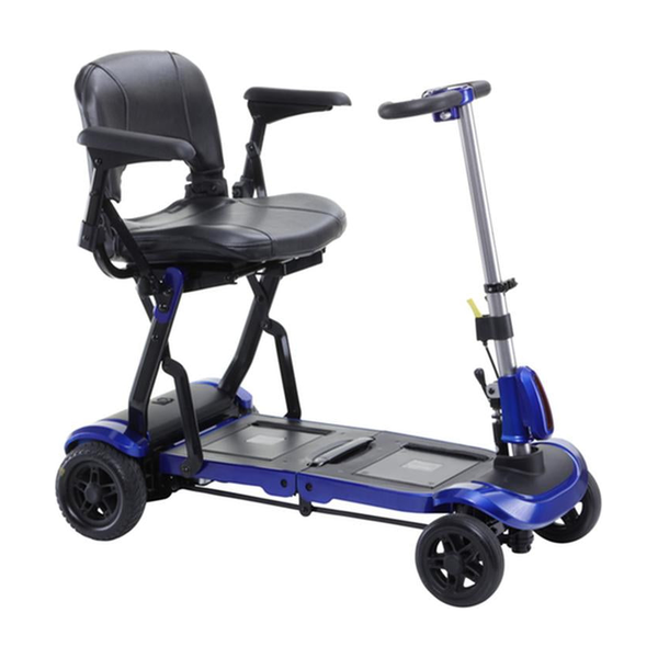 EA/1 ZOOME FLEX ULTRA COMPACT FOLDING TRAVEL 4 WHEEL SCOOTER, BLUE ** Discontinued ** * Drive Medical item surcharge included in sell