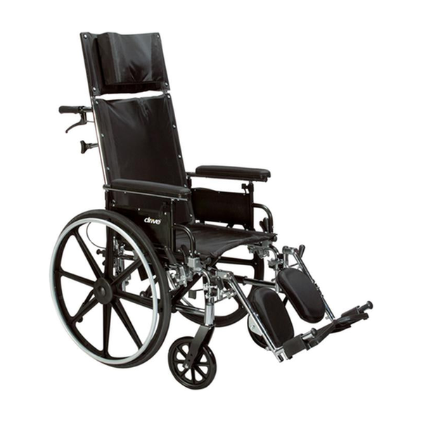 EA/1 VIPER PLUS GT FULL RECLINING WHEELCHAIR, DETACHABLE FULL ARMS, 16" SEAT * Drive Medical item surcharge included in sell