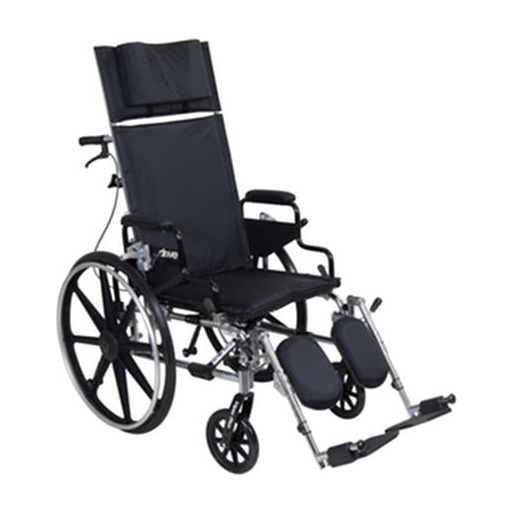 EA/1 VIPER PLUS GT FULL RECLINING WHEELCHAIR, DETACHABLE DESK ARMS, 18" SEAT * Drive Medical item surcharge included in sell