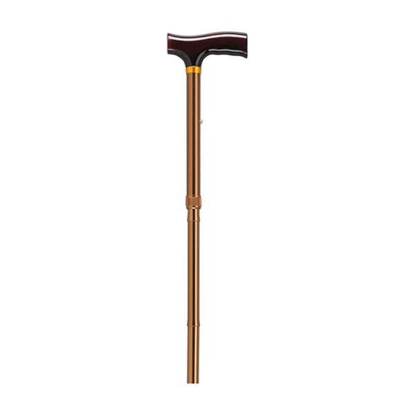 EA/1 LIGHTWEIGHT ADJUSTABLE FOLDING CANE WITH T HANDLE, BRONZE * Drive Medical item surcharge included in sell