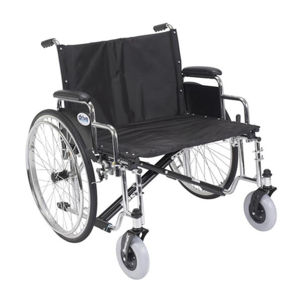EA/1 SENTRA EC HEAVY DUTY EXTRA WIDE WHEELCHAIR, DETACHABLE DESK ARMS, 26" SEAT * Drive Medical item surcharge included in sell