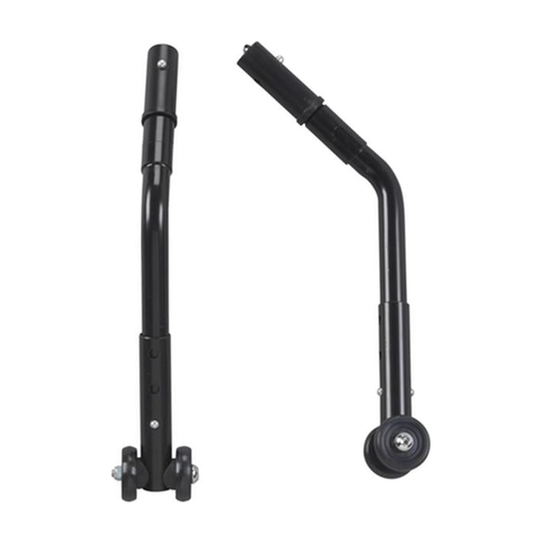 PR/1 ADJUSTABLE UNIVERSAL WHEELCHAIR ANTI TIPPER WITH WHEELS, BLACK * Drive Medical item surcharge included in sell