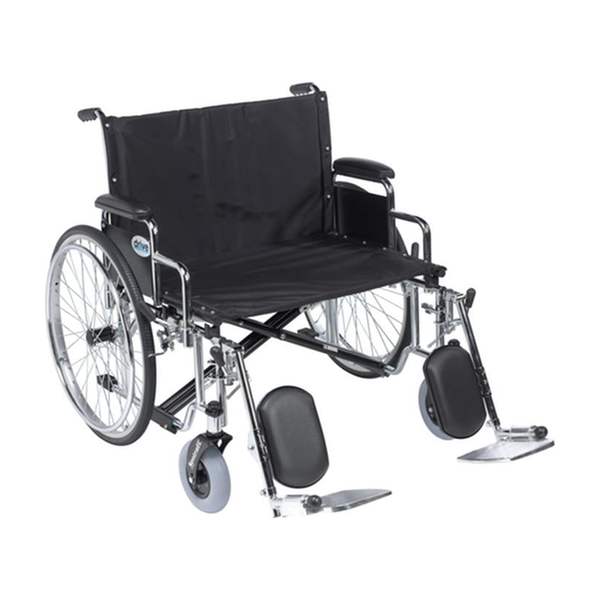 EA/1 SENTRA EC HEAVY DUTY EXTRA WIDE WHEELCHAIR, DETACHABLE DESK ARMS, ELEVATING LEG RESTS, 30" SEAT * Drive Medical item surcharge included in sell