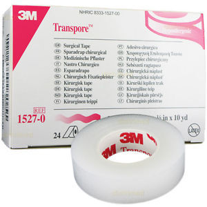 BX/24 3M TRANSPORE SURGICAL TAPE 1/2IN X 10 YRDS