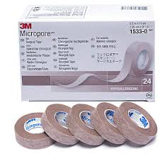 BX/24 TAPE MICROPORE 1/2IN X 10YD TAN