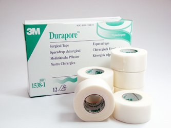 BX/12 TAPE DURAPORE 1IN X 10YD