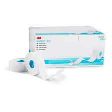 BX/24 MULTIPORE DRY SURGICAL TAPE (1"X5M) PIQUE HYPOALLERGENIC ELASTIC STRETCH NON-STERILE LATEX-FRE