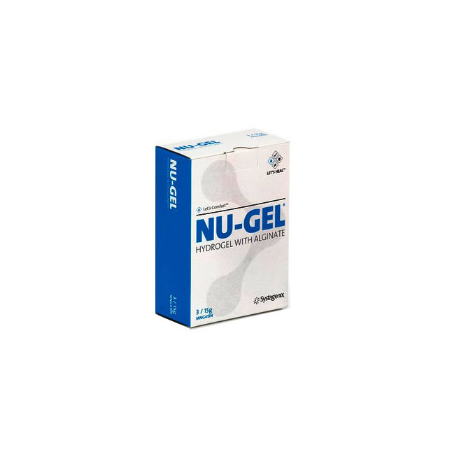 BX/10 NU-GEL HYDROGEL W/ ALGINATE 15G AMPOULES TRANSPARENT FOR GRANULATING & EPITHELIZING WOUNDS