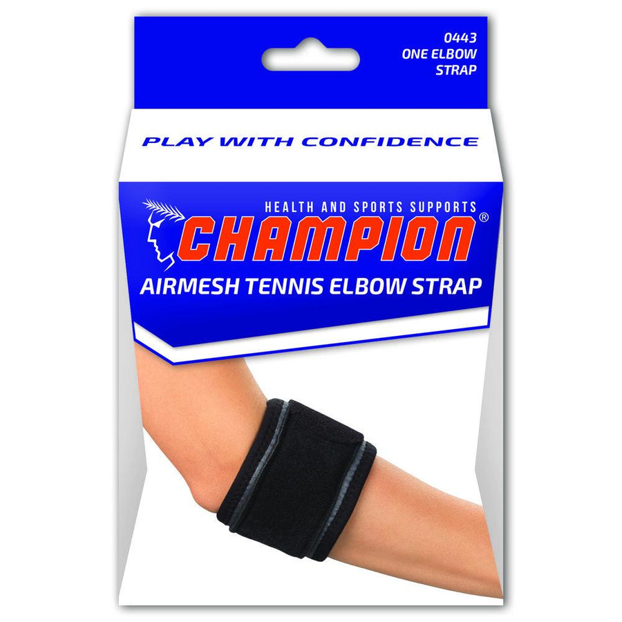 TENNIS ELBOW STRAP WIITH PAD, WHITE, SMALL