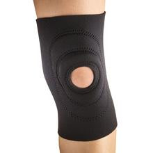 EA/1 CHAMPION NEOPRENE KNEE SUPPORT W/ STABILIZER PAD XL (20-22"), BLACK LATEX FREE