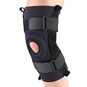 EA/1 CHAMPION NEOPRENE HINGED KNEE STABILIZER, BLACK, 2XL (17.75 - 19.25")