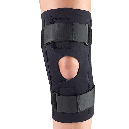 EA/1 CHAMPION MAXIMUM NEOPRENE STABILIZER WRAP W/ HINGED BARS LG (15 -16") BLACK OPENS FLAT REVERSIB