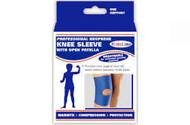 EA/1 KIDSLINE KNEE SLEEVE W/ OPEN PATELLA BLACK LARGE