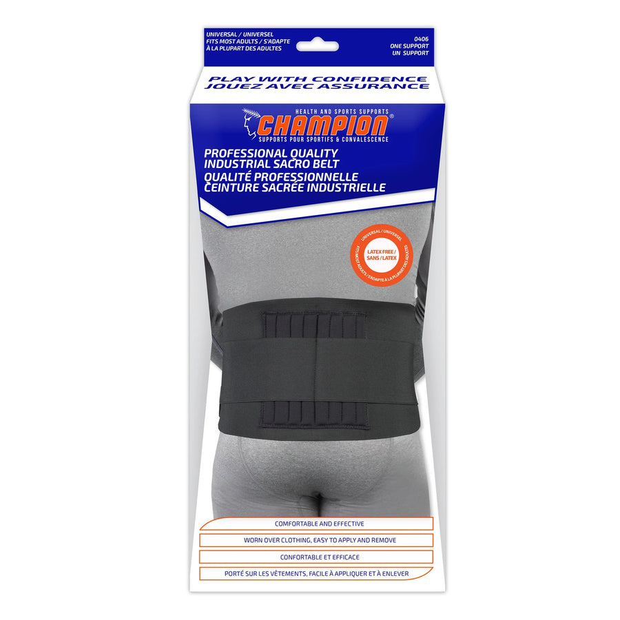 CHAMPION PROFESSIONAL QUALITY INDUSTRIAL SACRO BELT ONE SIZE 28" - 50" More info...