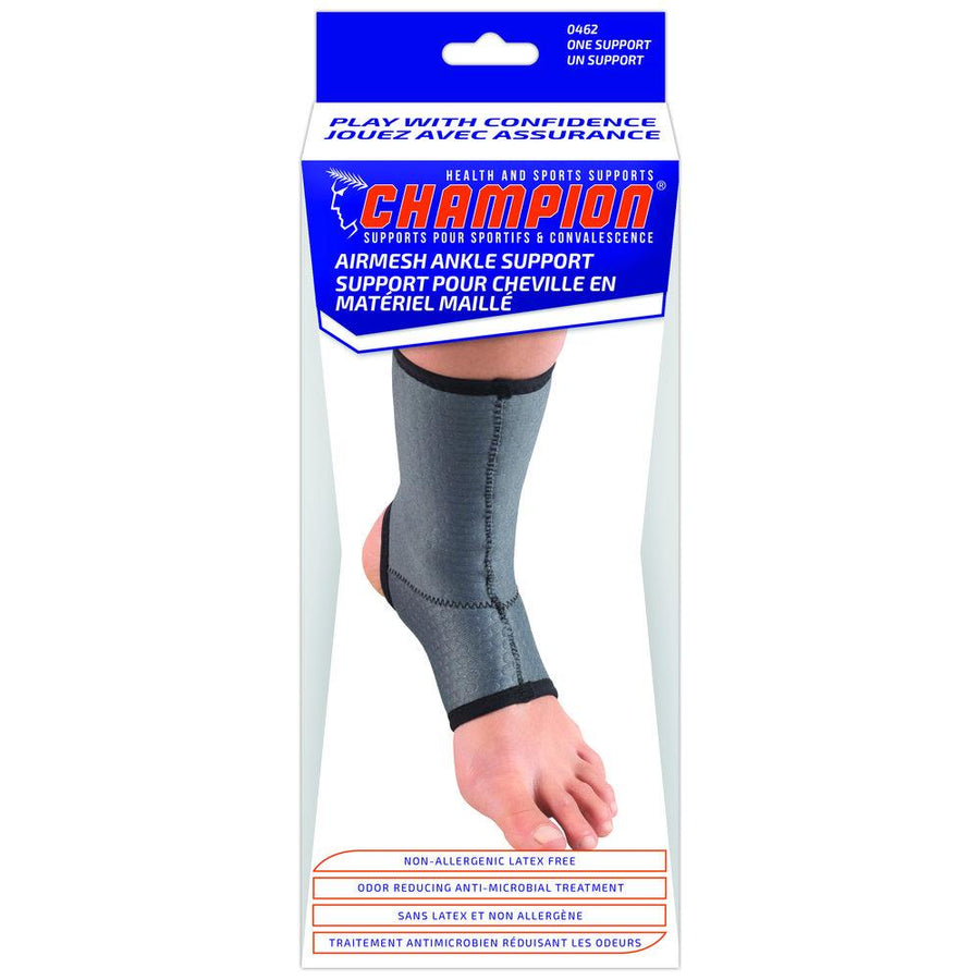 EA/1 ANKLE SUPPORT CHARCOAL LARGE